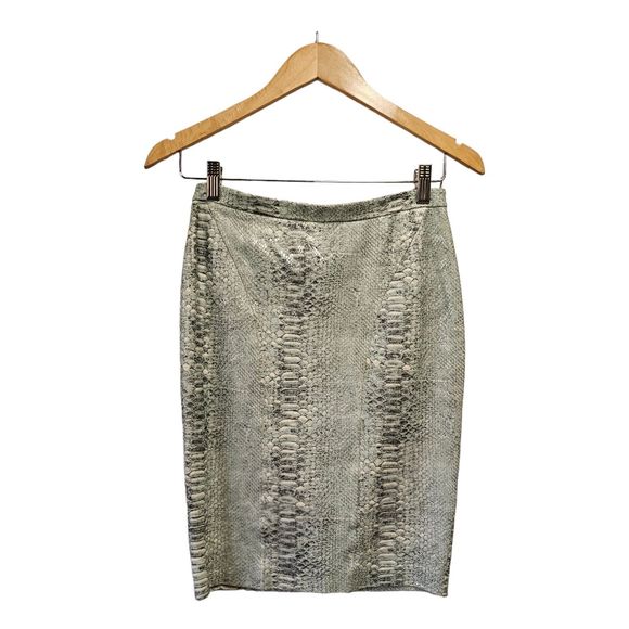 Blumarine Snakeskin‎ Print Skirt Pencil  I38 D32 - Picture 1 of 8